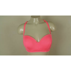 Victoria's Secret Forever Young Crochet Getaway Halter Bikini Top Sz 32DD NWOT